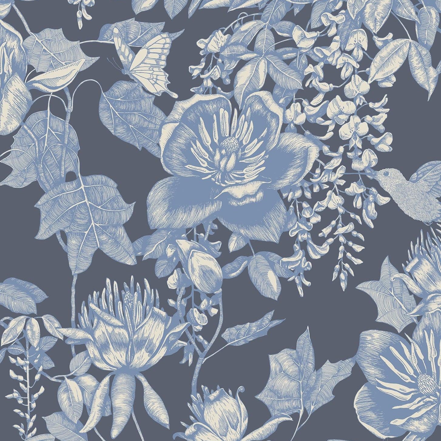 Tapeta FOLIE - Tivoli niebieski Cole & Son Default Title Eye on Design