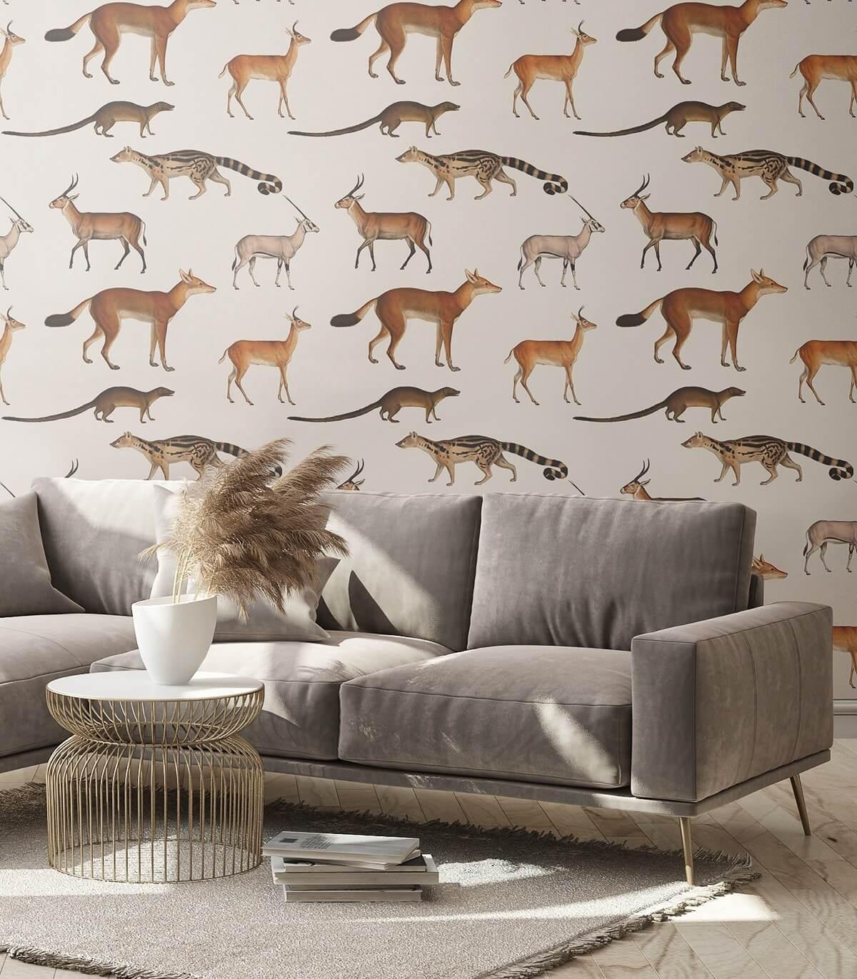 Tapeta FOREST ANIMALS Wallcolors Eye on Design