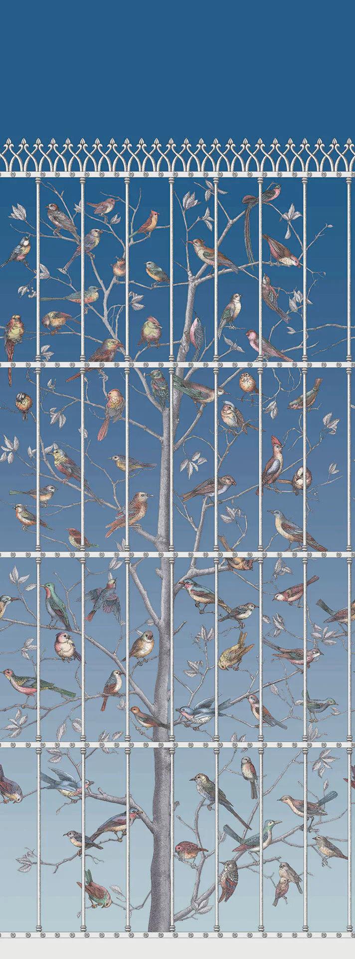 Tapeta FORNASETTI - Uccelli niebieski Cole & Son Eye on Design
