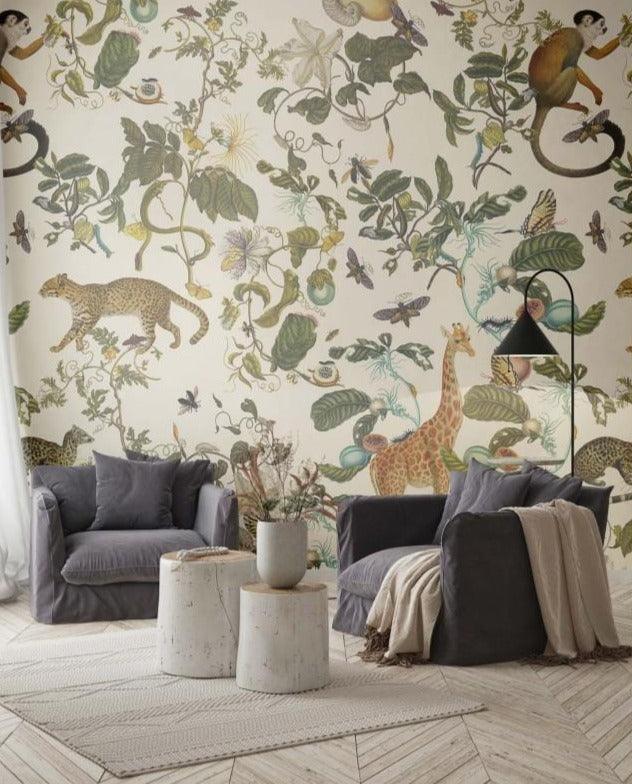 Tapeta FUNNY JUNGLE Wallcolors Eye on Design