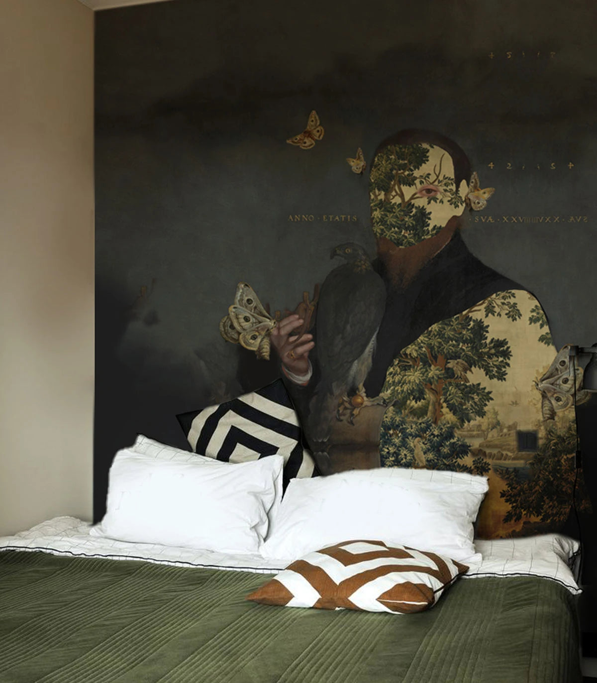 Vliesbehang GENTLEMAN MOTTE donkergrijs