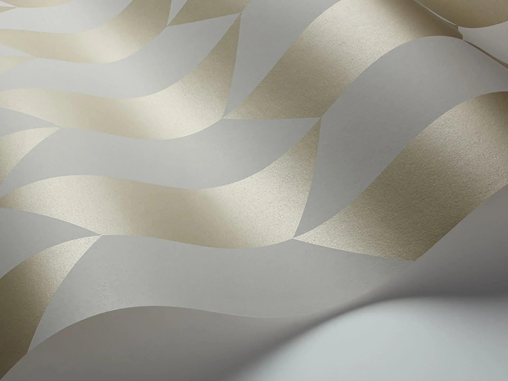 Tapeta GEOMETRIC II - Tile metaliczne złoto Cole & Son Eye on Design