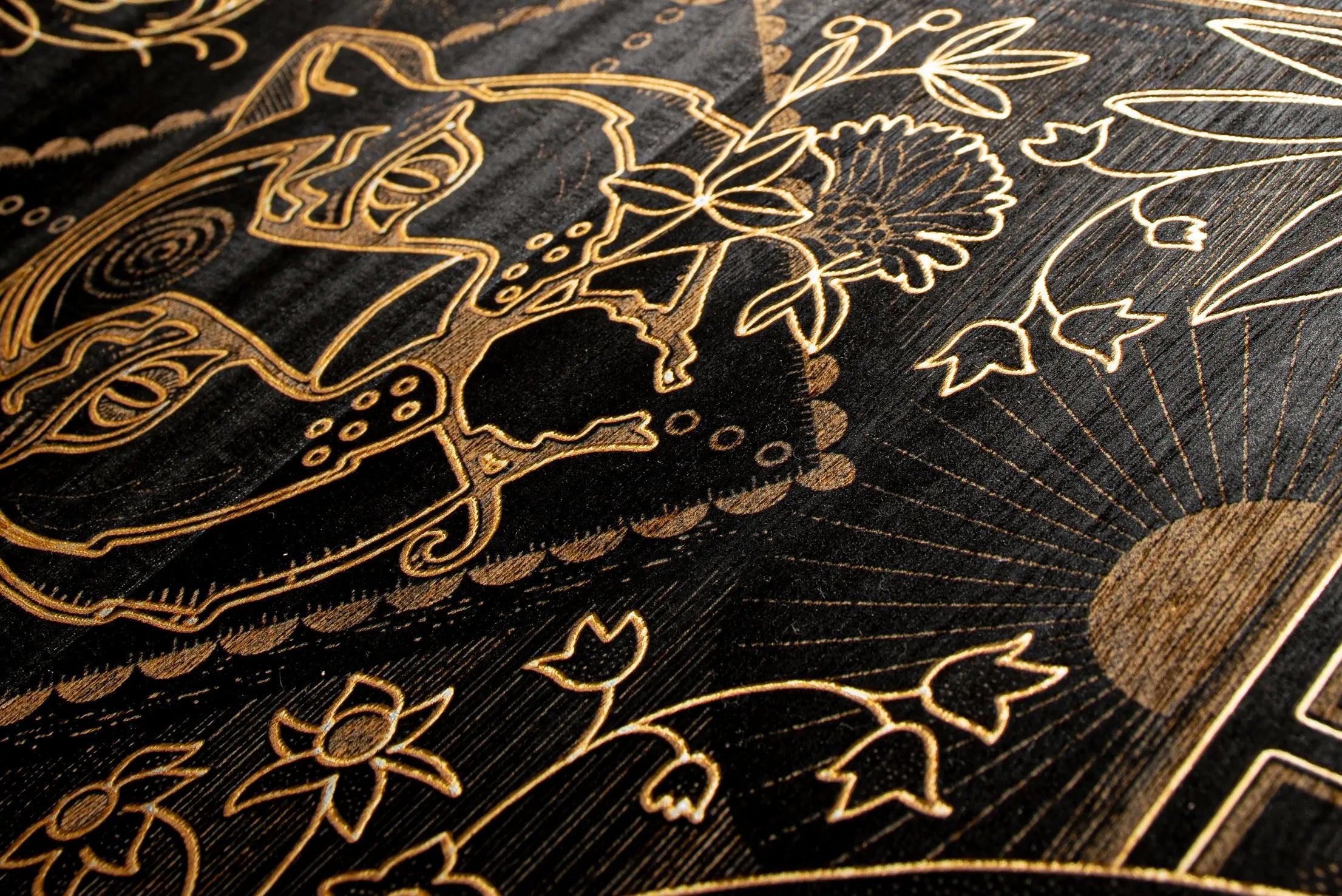 Tapeta GOLDEN TIGER - EBONY fornir drewniany Arte Eye on Design