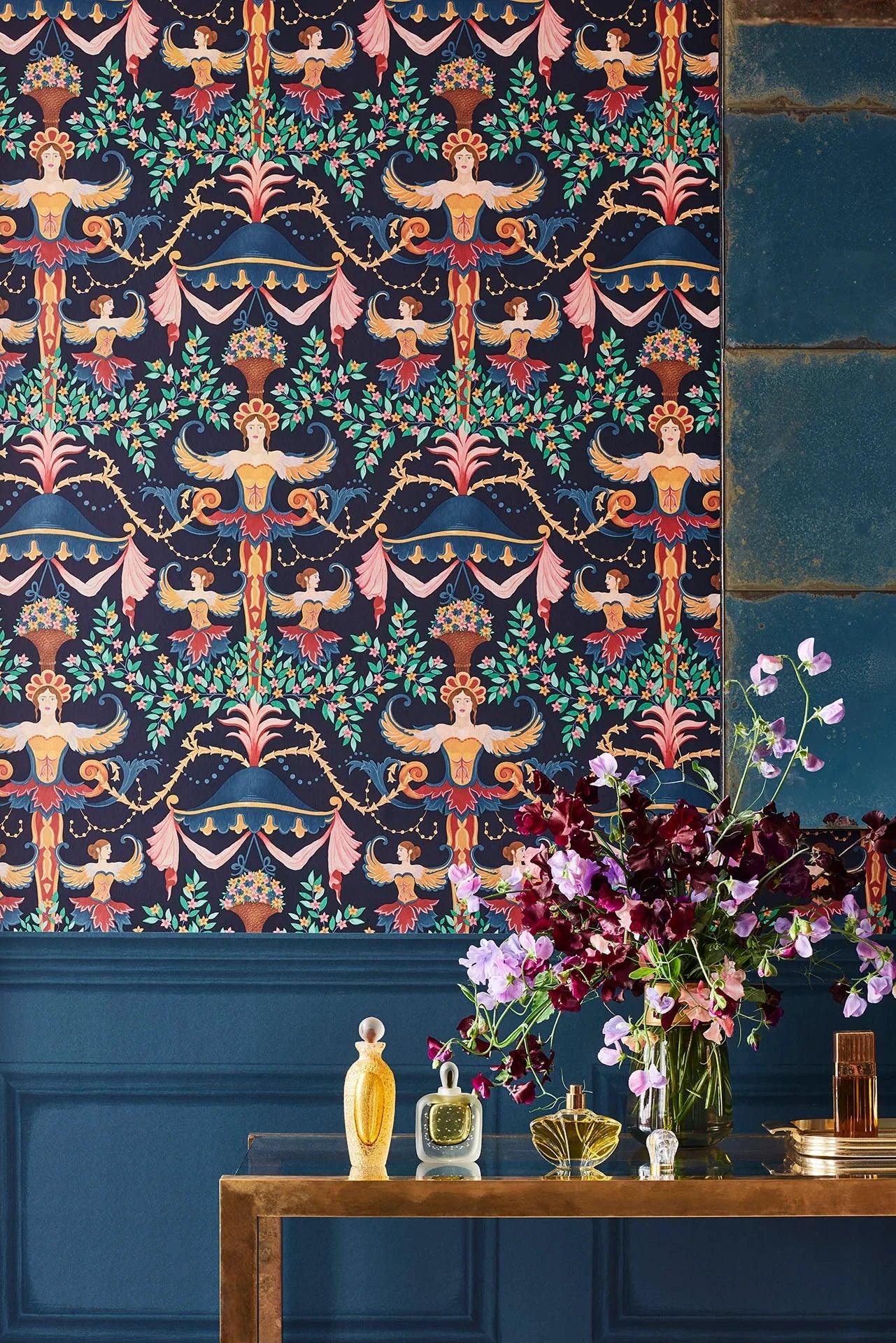 Tapeta HRP GREAT MASTERS - Library Frieze granatowy Cole & Son Eye on Design