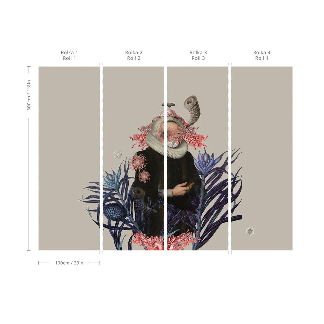 Tapeta flizelinowa LADY MEDUSA beige