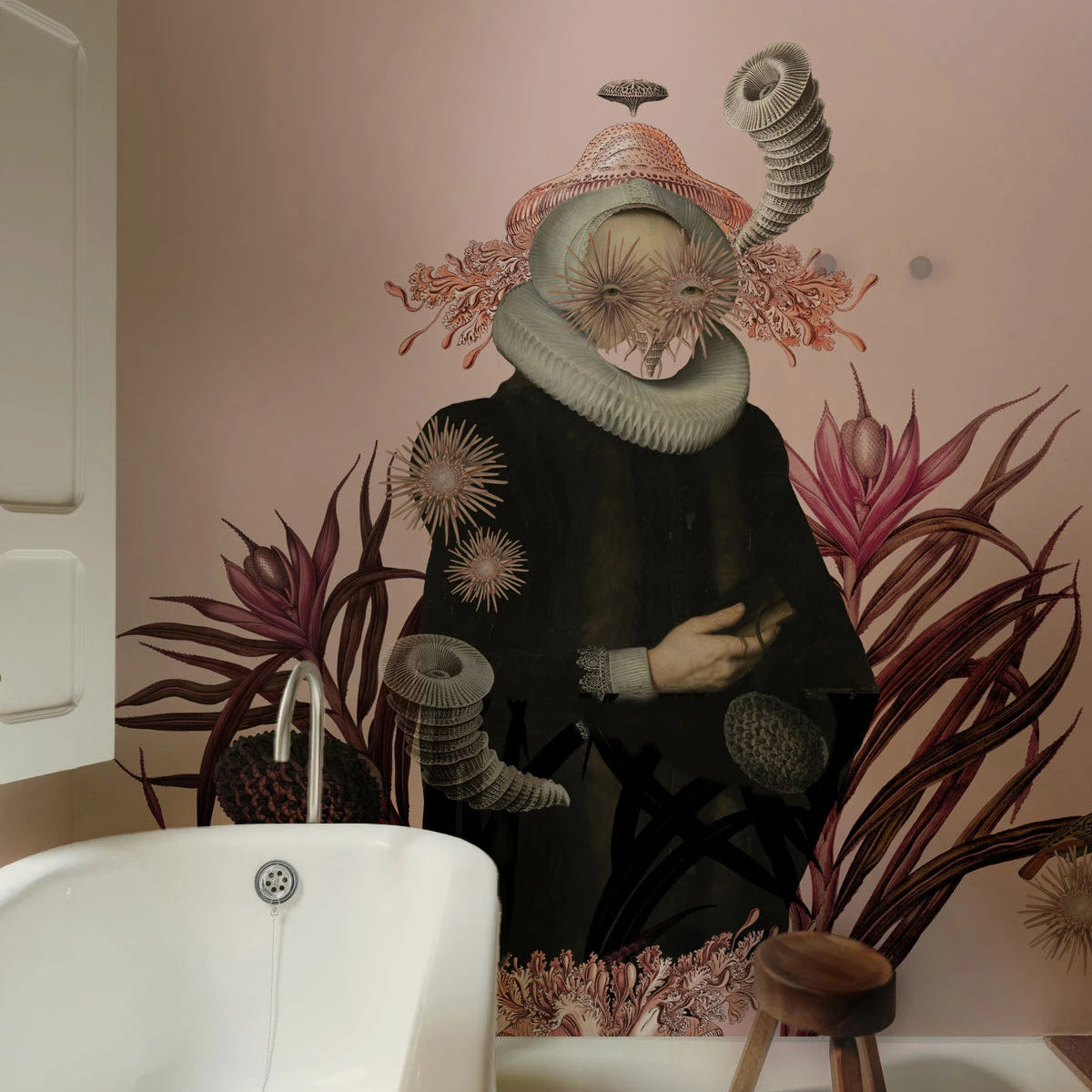 Vliesbehang LADY MEDUSA roze