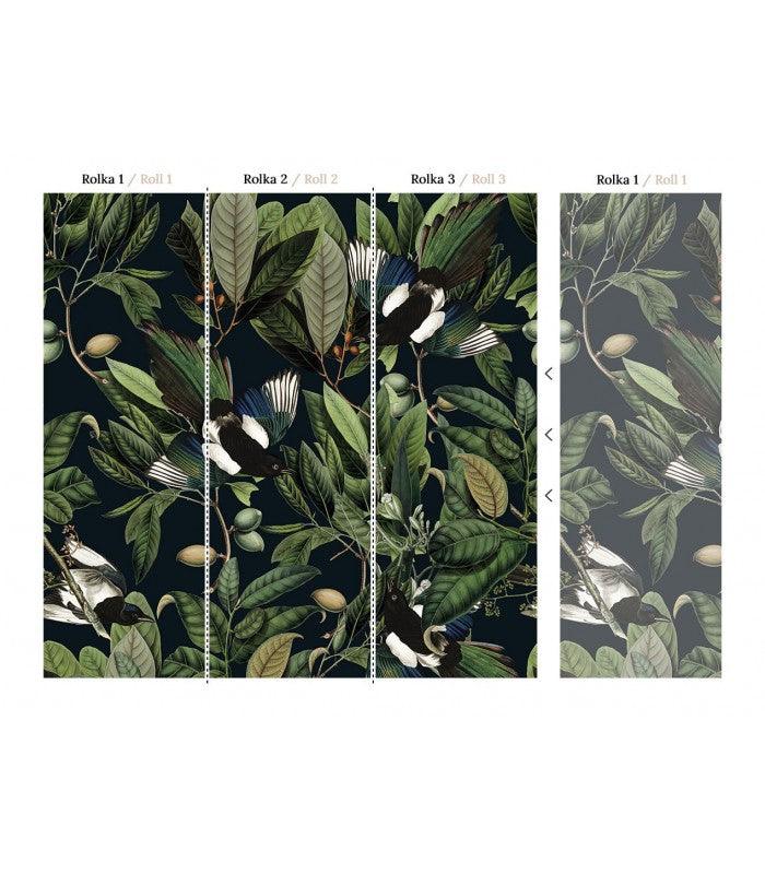 Tapeta MAGPIE BLACK Wallcolors Eye on Design