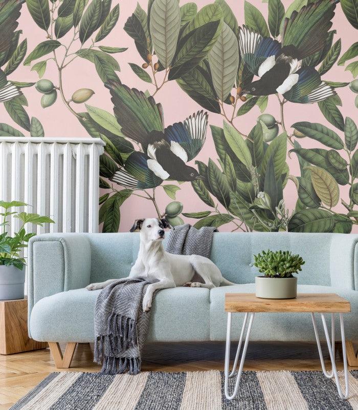 Tapeta MAGPIE PINK Wallcolors Eye on Design