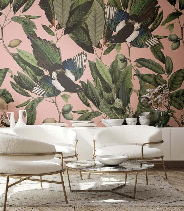 Tapeta MAGPIE PINK Wallcolors Eye on Design