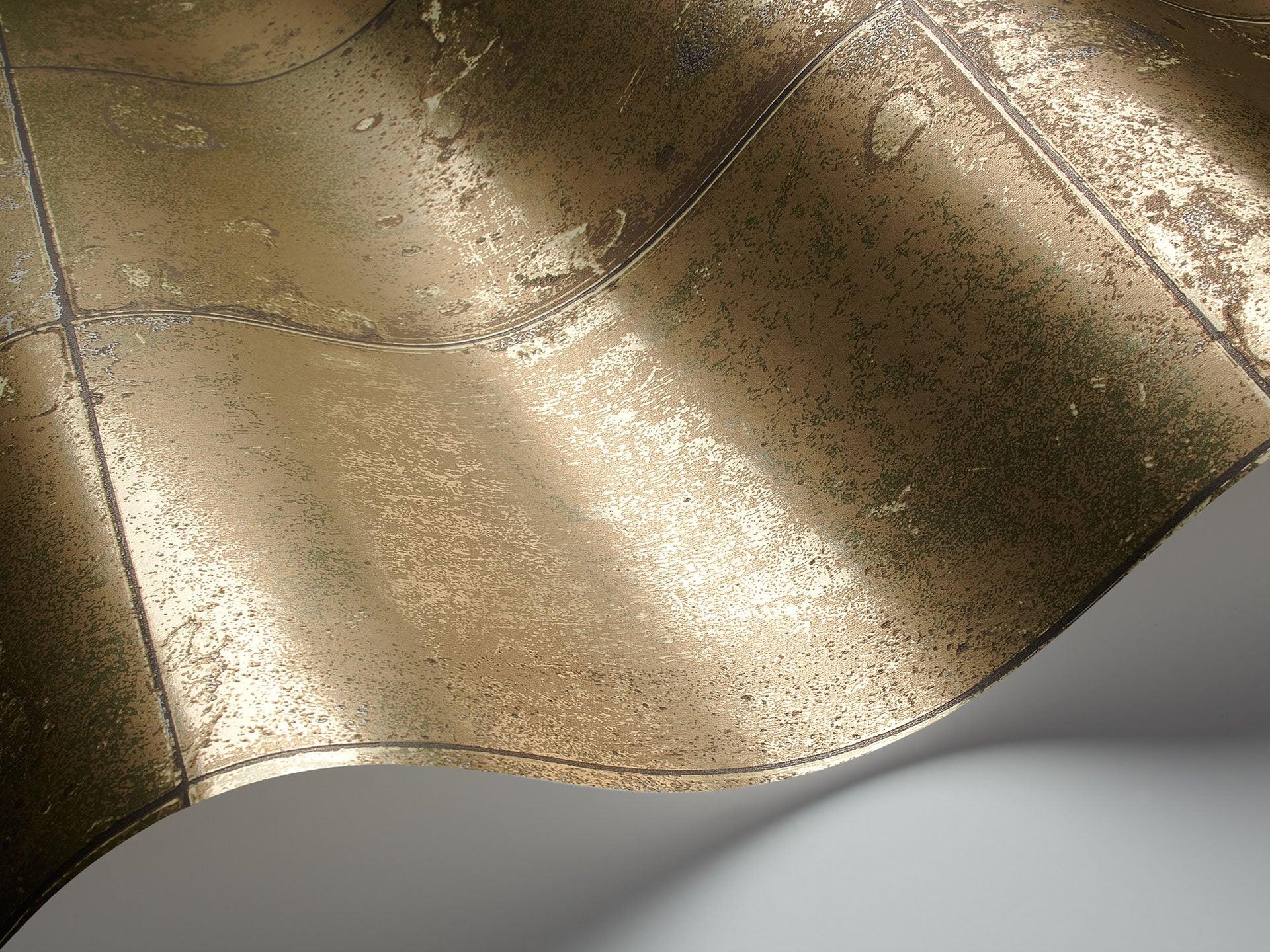 Tapeta MARIINSKY DAMASK - Antique Mirror metaliczne złoto Cole & Son Eye on Design