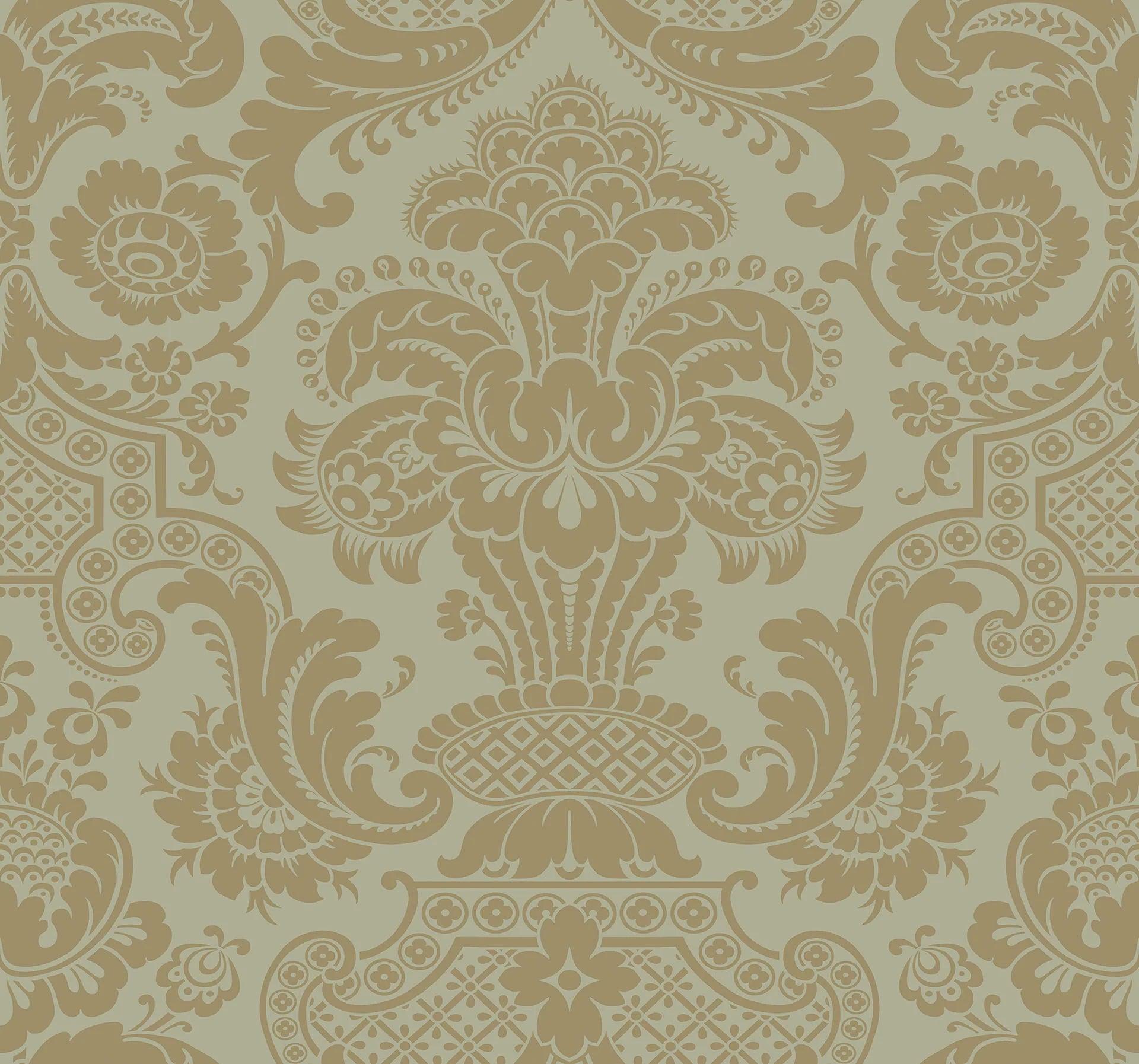 Tapeta MARIINSKY DAMASK - Carmen oliwkowy Cole & Son Eye on Design