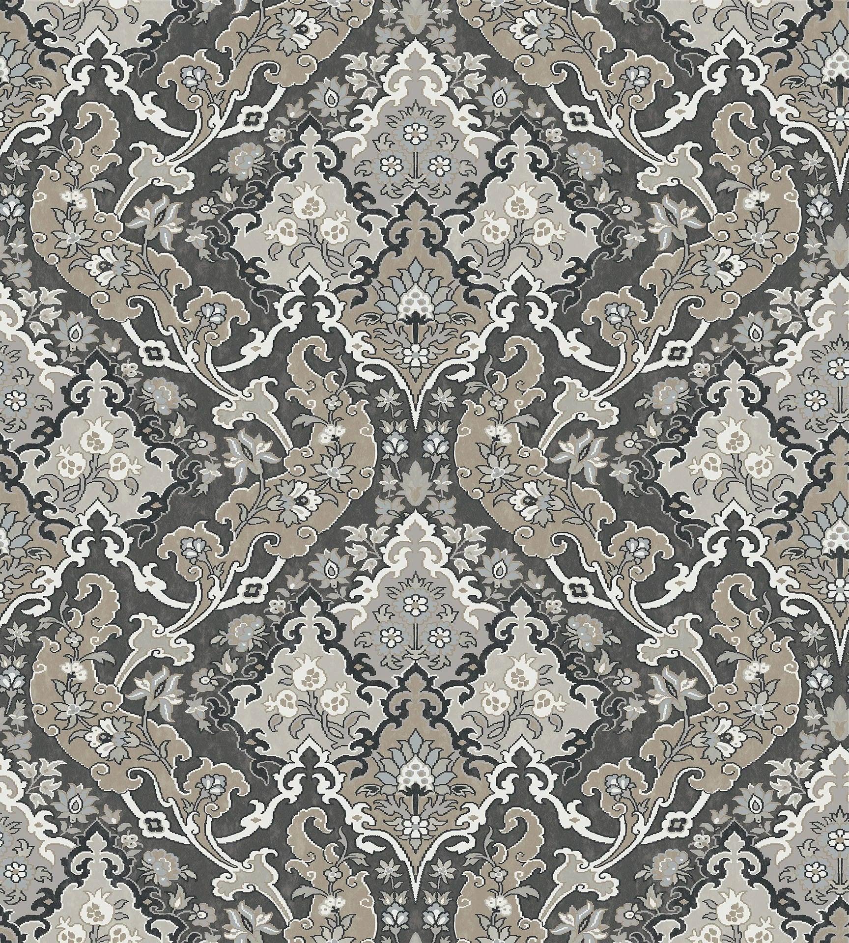 Tapeta MARIINSKY DAMASK - Pushkin szary Cole & Son Eye on Design