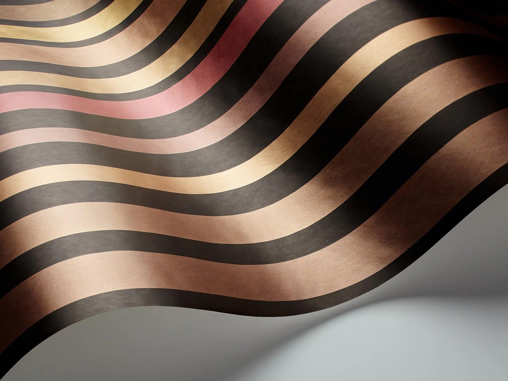 Tapeta MARQUEE STRIPES - Carousel Stripe brązowy Cole & Son Eye on Design
