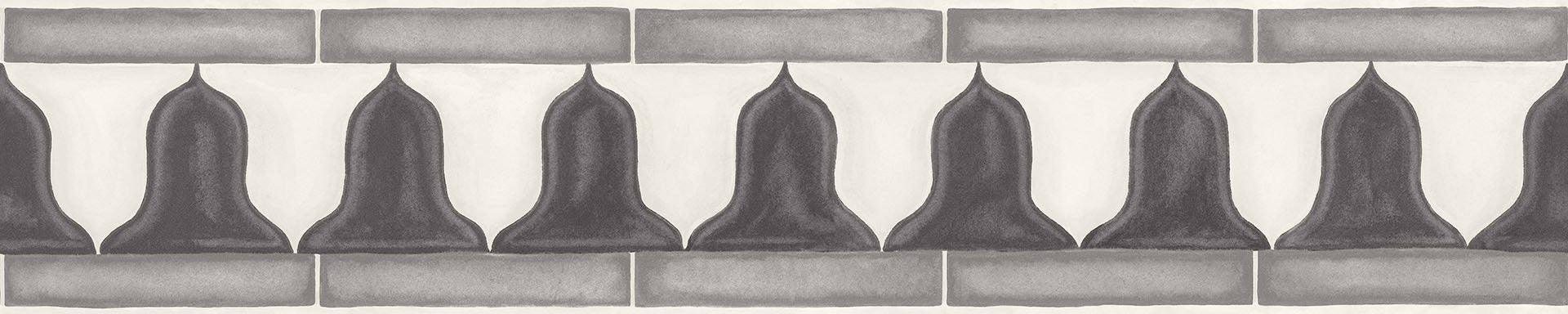 Tapeta MARTYN LAWRENCE BULLARD - Zellige Border szaro-beżowy Cole & Son Eye on Design