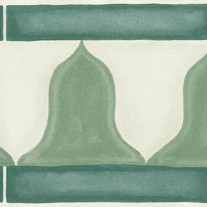 Tapeta MARTYN LAWRENCE BULLARD - Zellige Border zielony Cole & Son Eye on Design