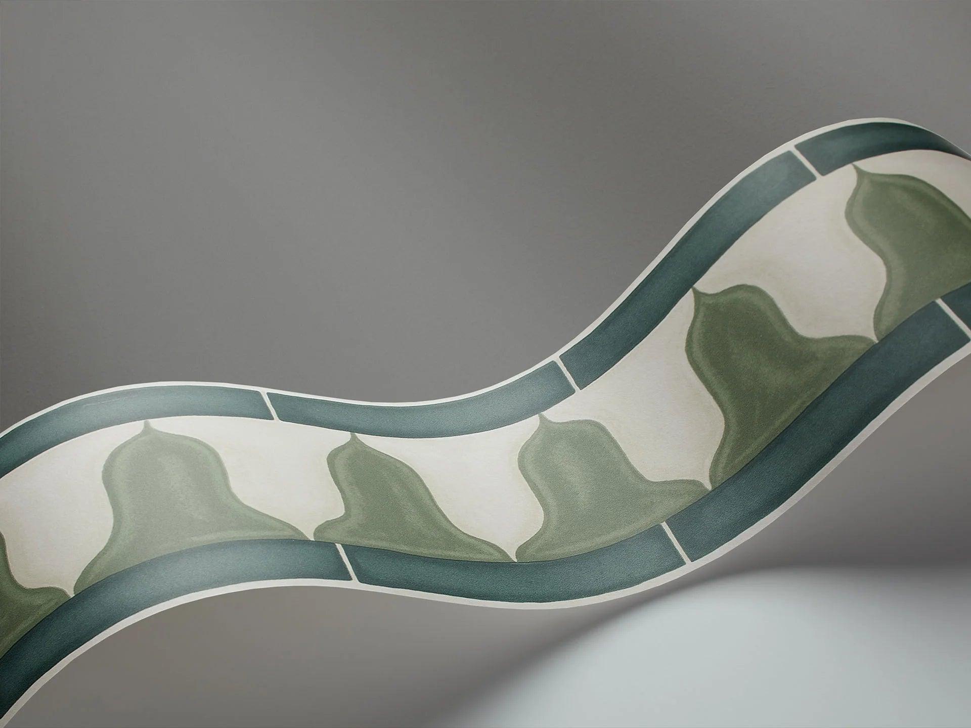 Tapeta MARTYN LAWRENCE BULLARD - Zellige Border zielony Cole & Son Eye on Design