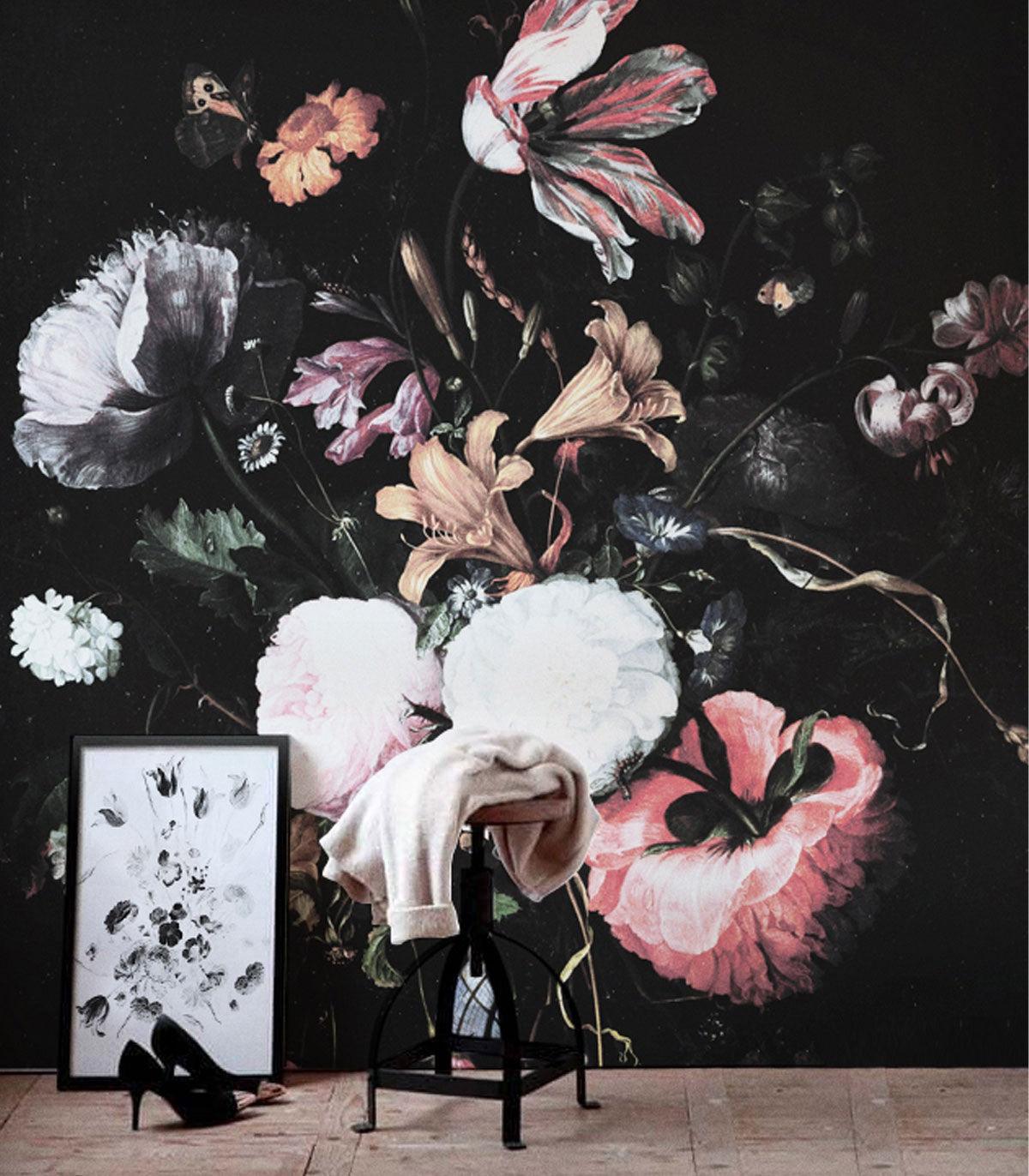 Tapeta MIDNIGHT FLOWERS Wallcolors Eye on Design