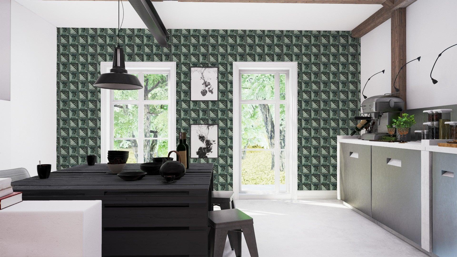 Tapeta PALAIS ROYAL - VERT BILLARD zielony Christian Lacroix Eye on Design