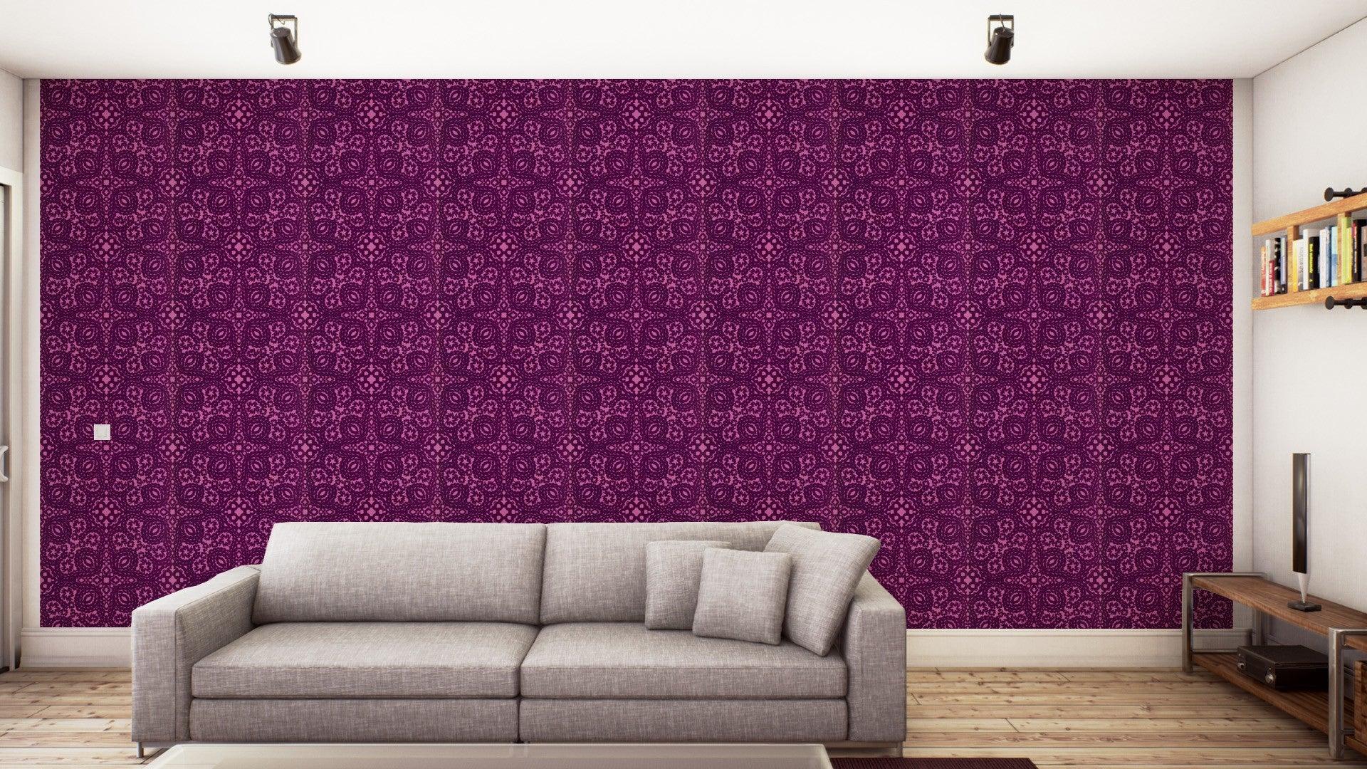 Tapeta PASEO - GRENAT fioletowy Christian Lacroix Eye on Design