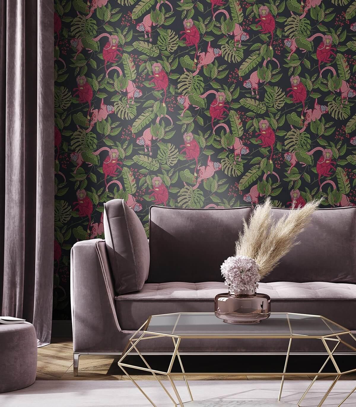 Tapeta PINK MONKEY Wallcolors Eye on Design