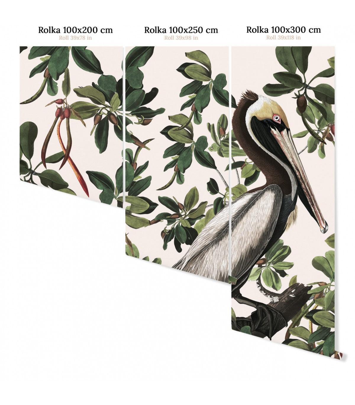 Tapeta SPRING PELICANS Wallcolors Eye on Design
