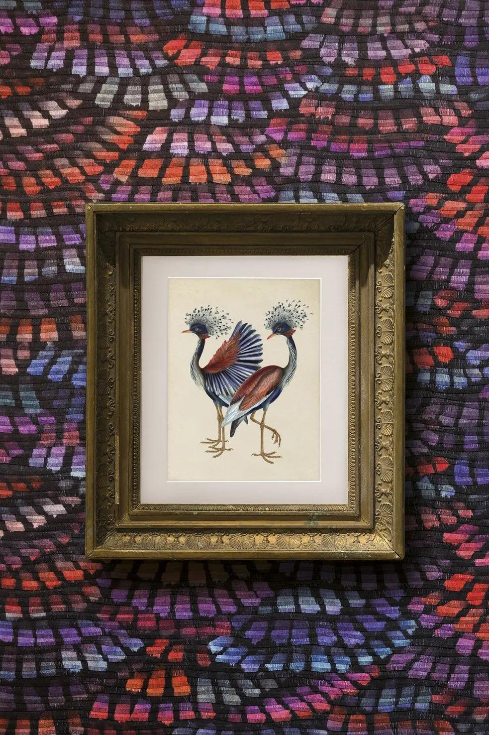 Tapeta tekstylna DANDELION CRANES - HELIOTROPE Arte Eye on Design