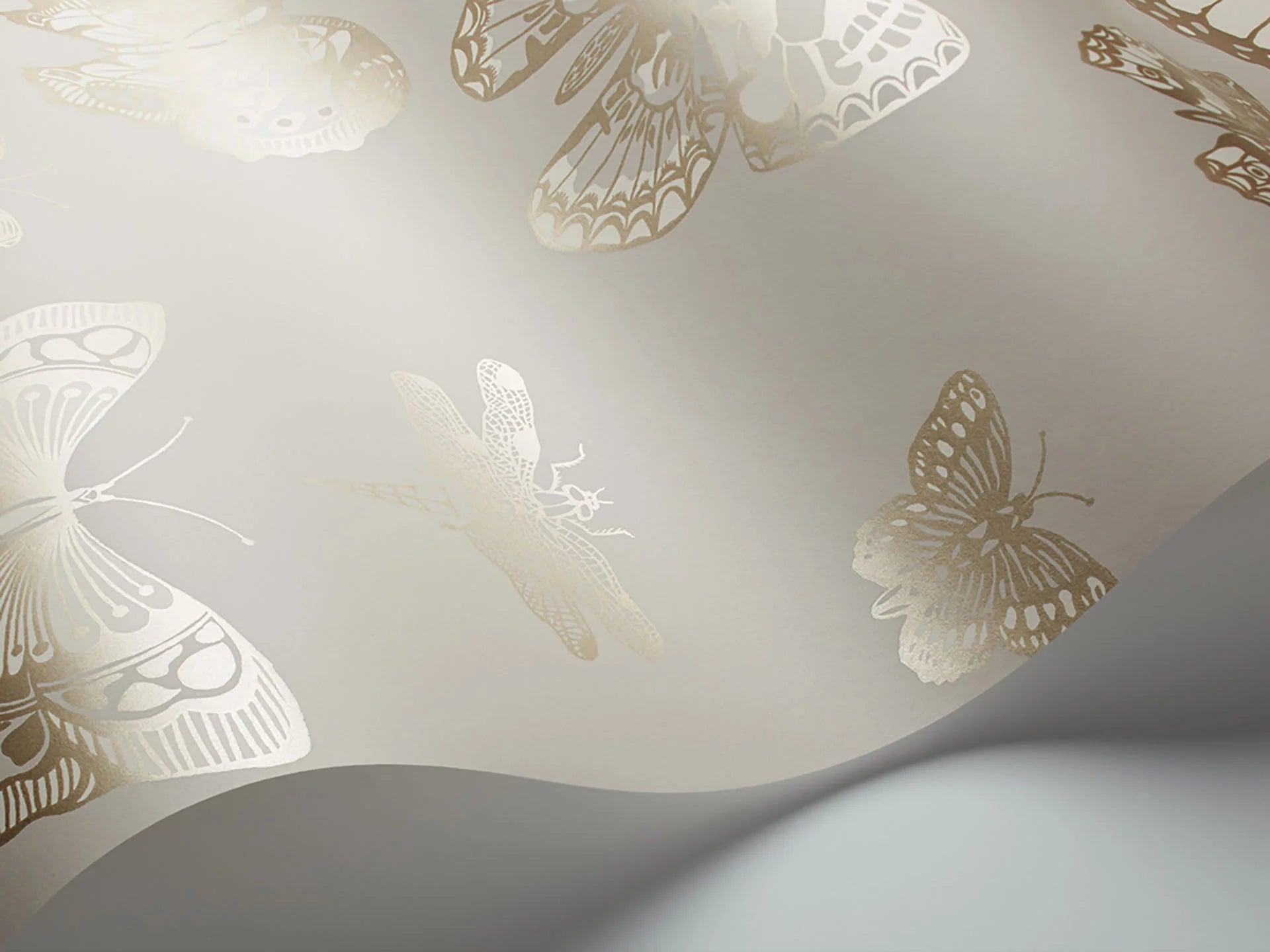 Tapeta WHIMSICAL - Butterflies & Dragonflies beżowy Cole & Son Eye on Design
