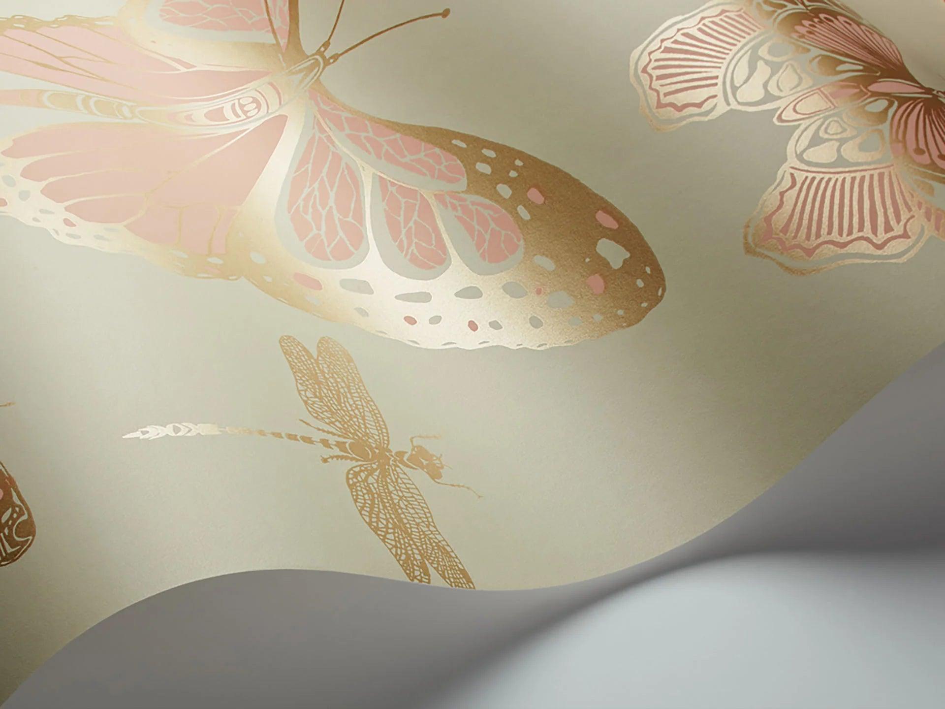 Tapeta WHIMSICAL - Butterflies & Dragonflies zielony Cole & Son Eye on Design