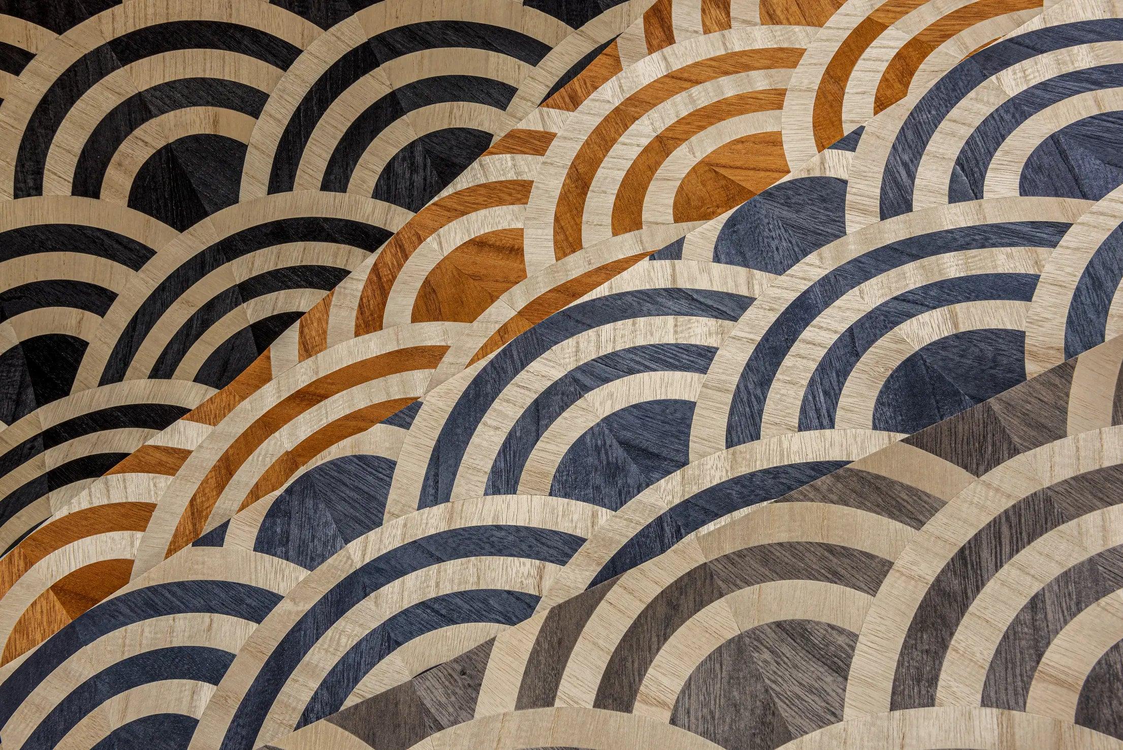 Tapeta z forniru drewnianego LUCKY O'S - BRICH & SILVER Arte Eye on Design