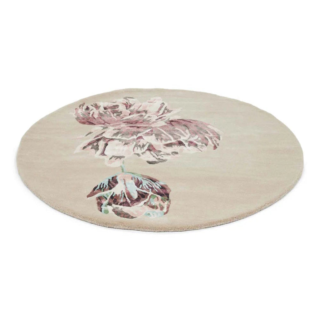 Ronde tapijt TRANQUILITY beige