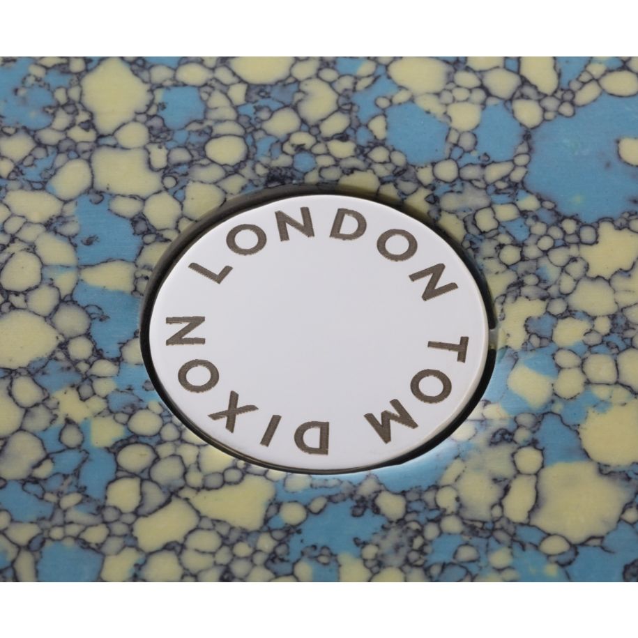 Wirbel Couchtisch blauer Marmor