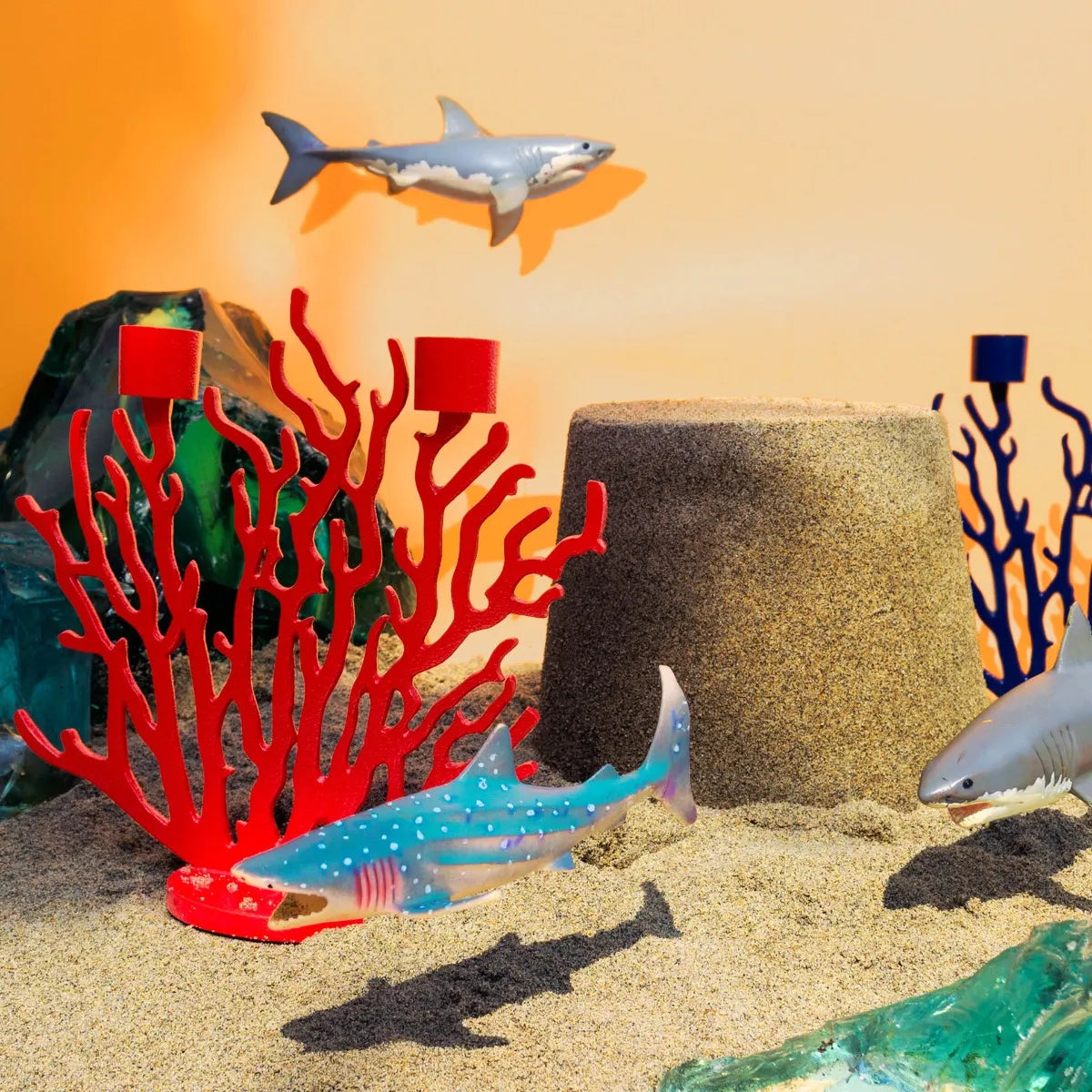 TENOCHTITLAN Kerzenständer rot