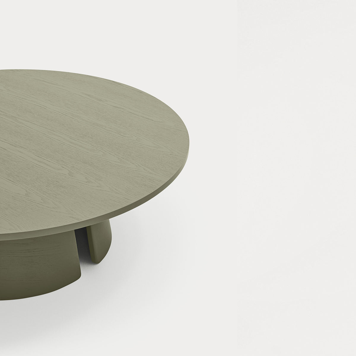 Olijfgroene CEP fineer salontafel
