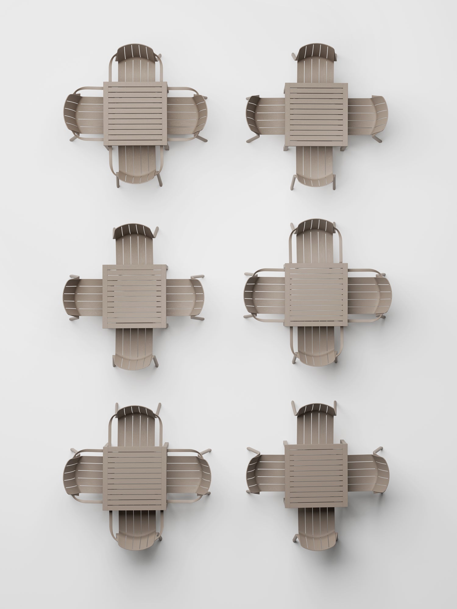 Außenstuhl mit Armlehnen TIBERINA beige