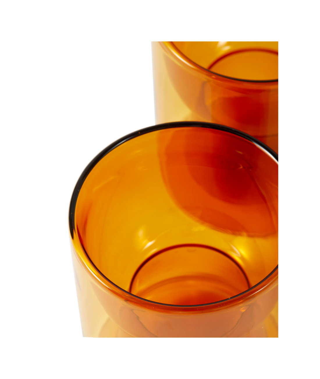 TIP TAP orange glass set