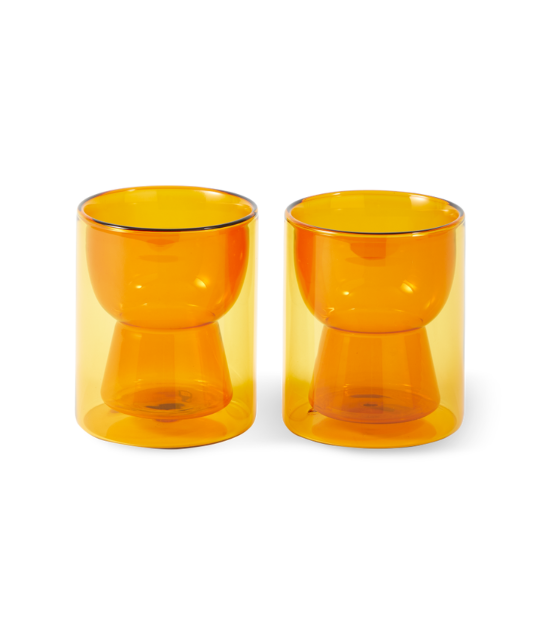 TIP TAP orange glass set