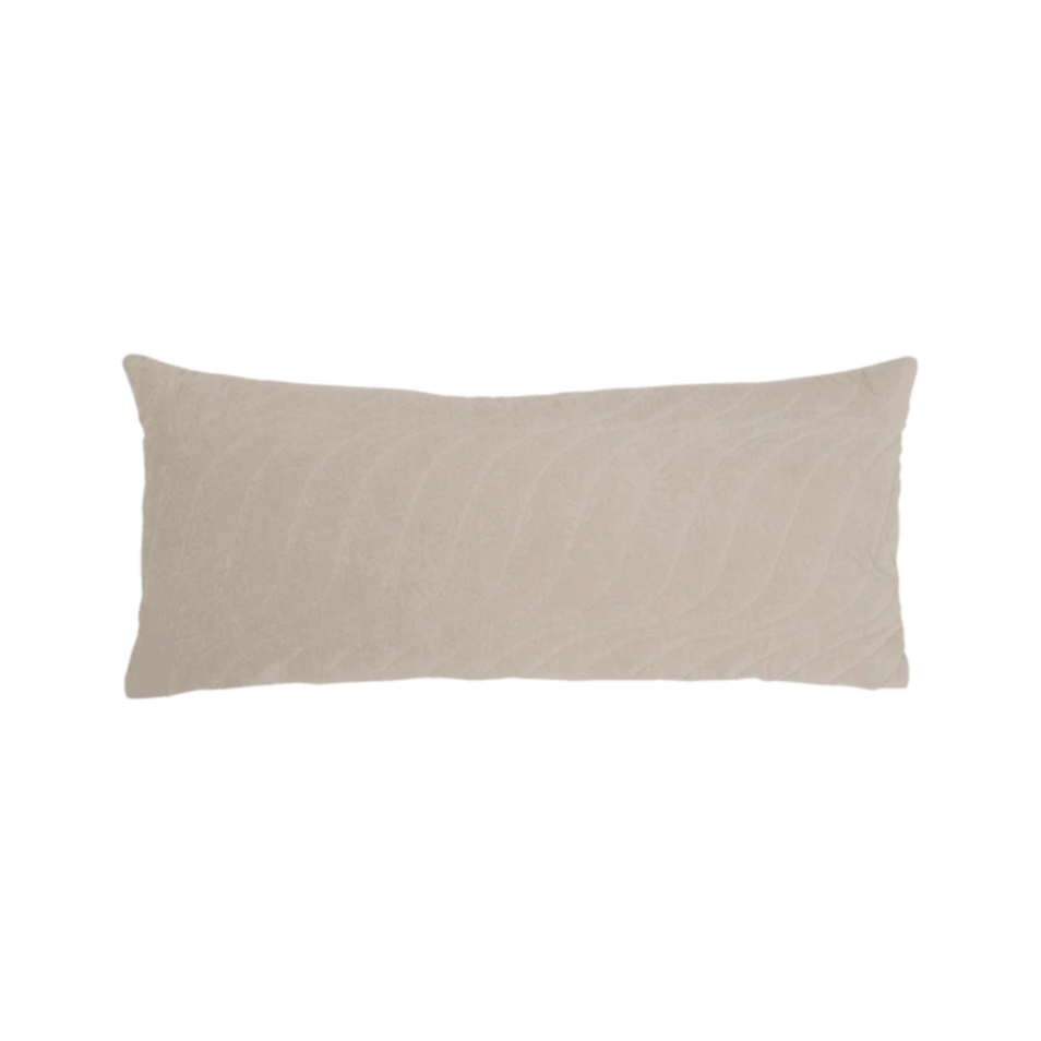 Quilted pillow beige
