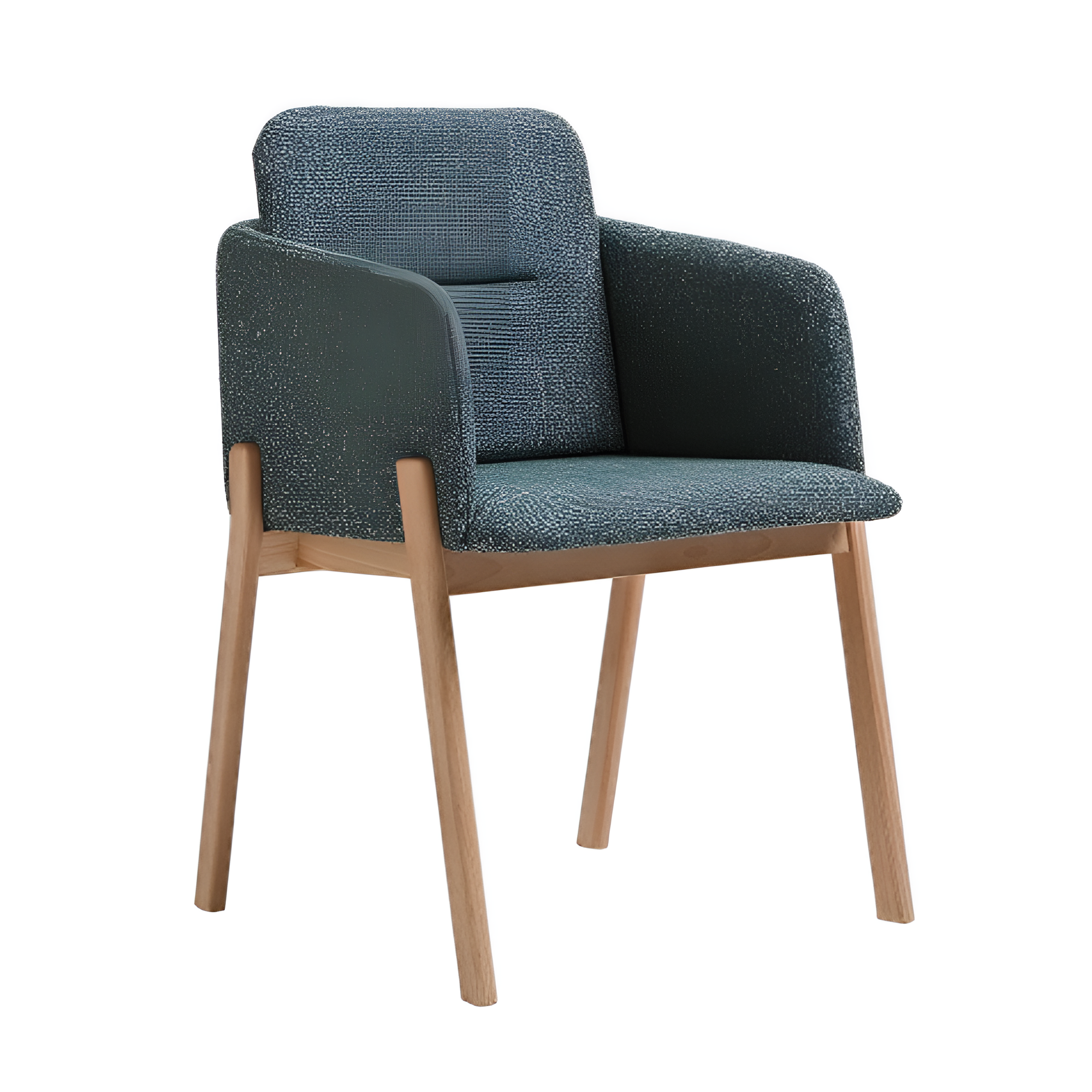 A chair with armrests Note B-4060 Upholstered