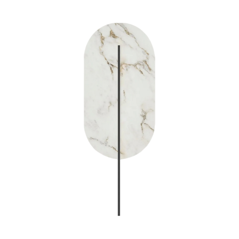 Wandlamp ROKKE STONE witte kwartssteen