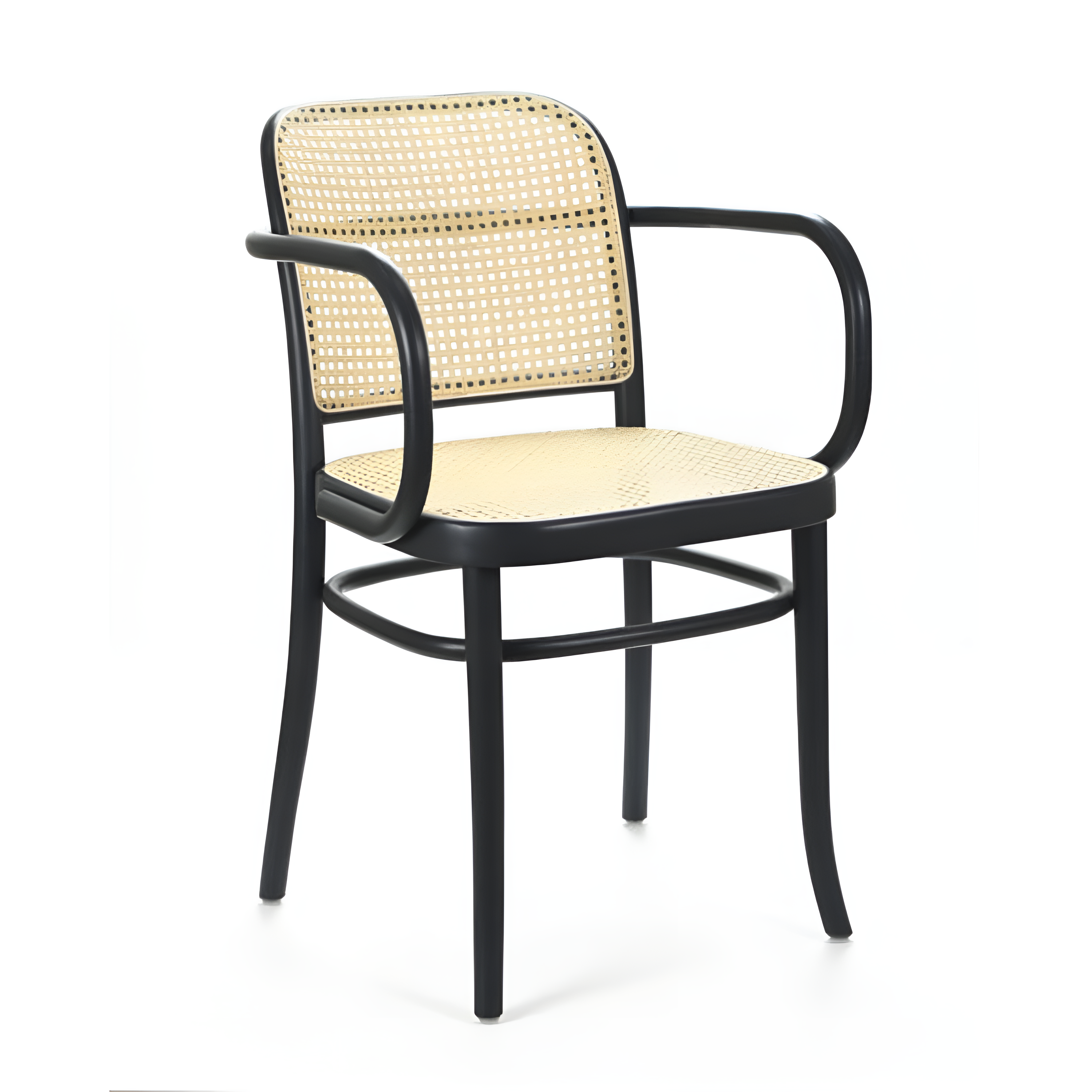 Chair with armrests B-811 beech wood