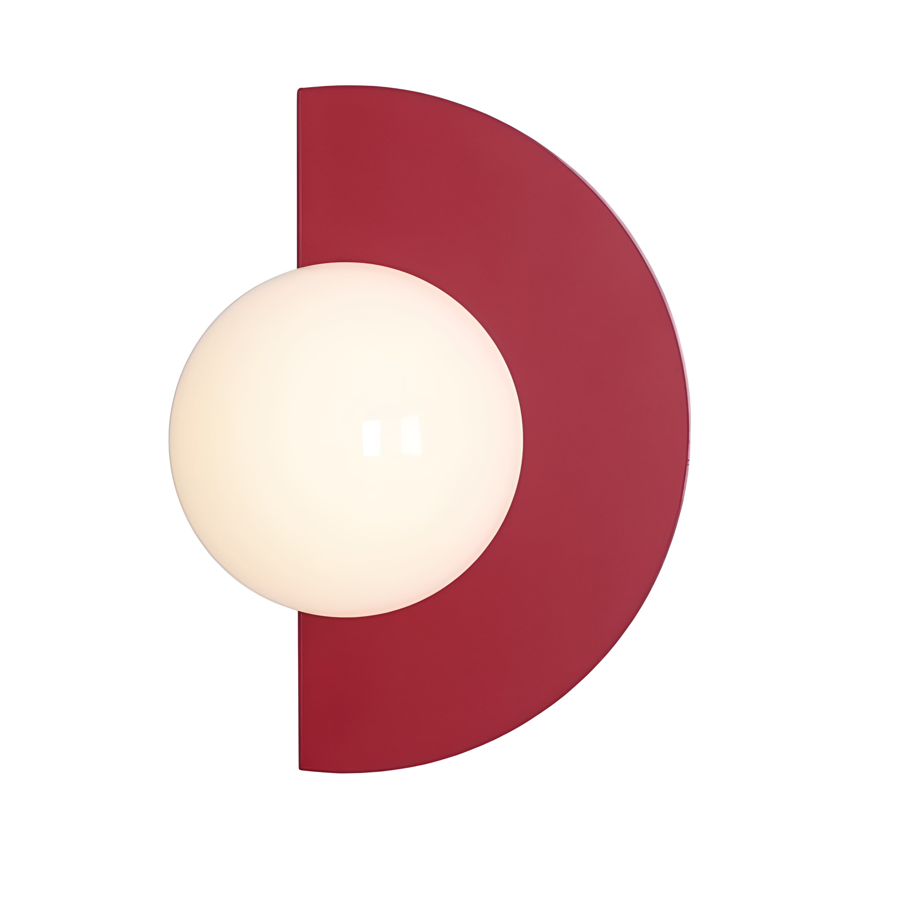 LOOP burgunderfarbene Wandleuchte