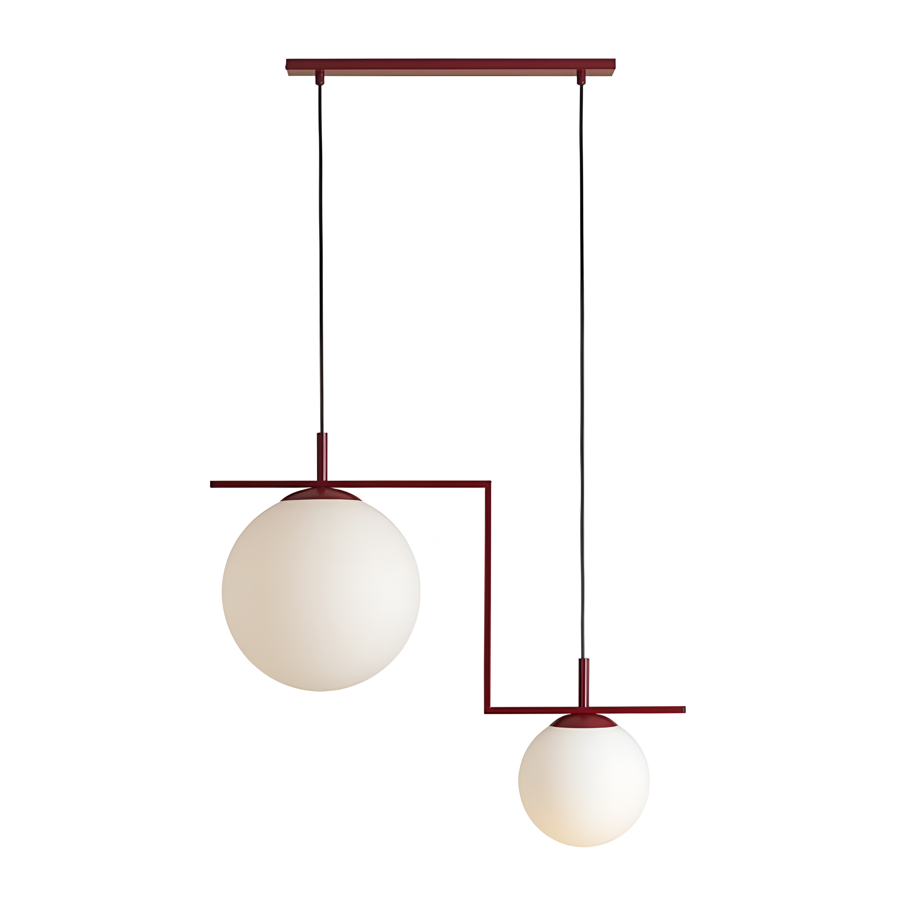 Hanglamp ZAC DUO bordeaux