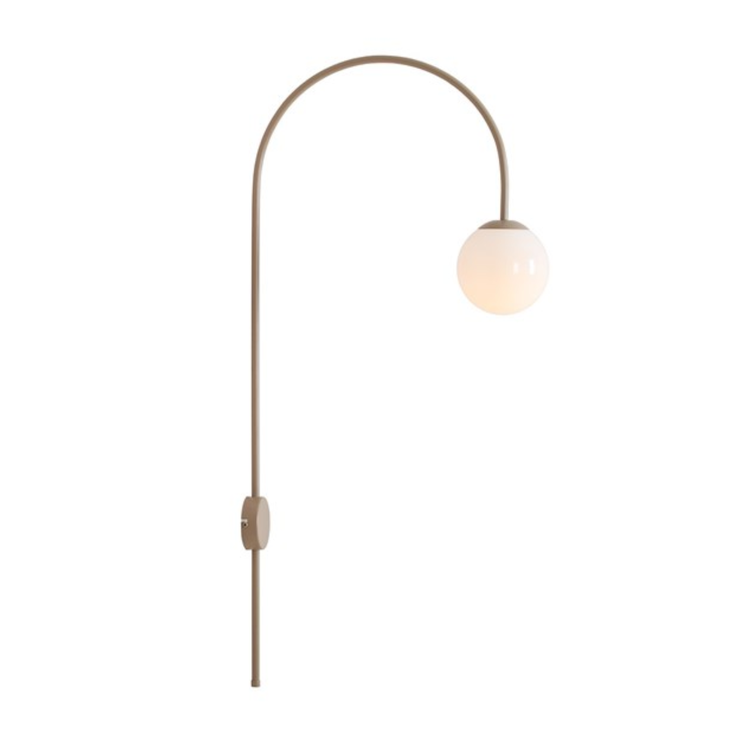 Wandlamp op arm UNA beige
