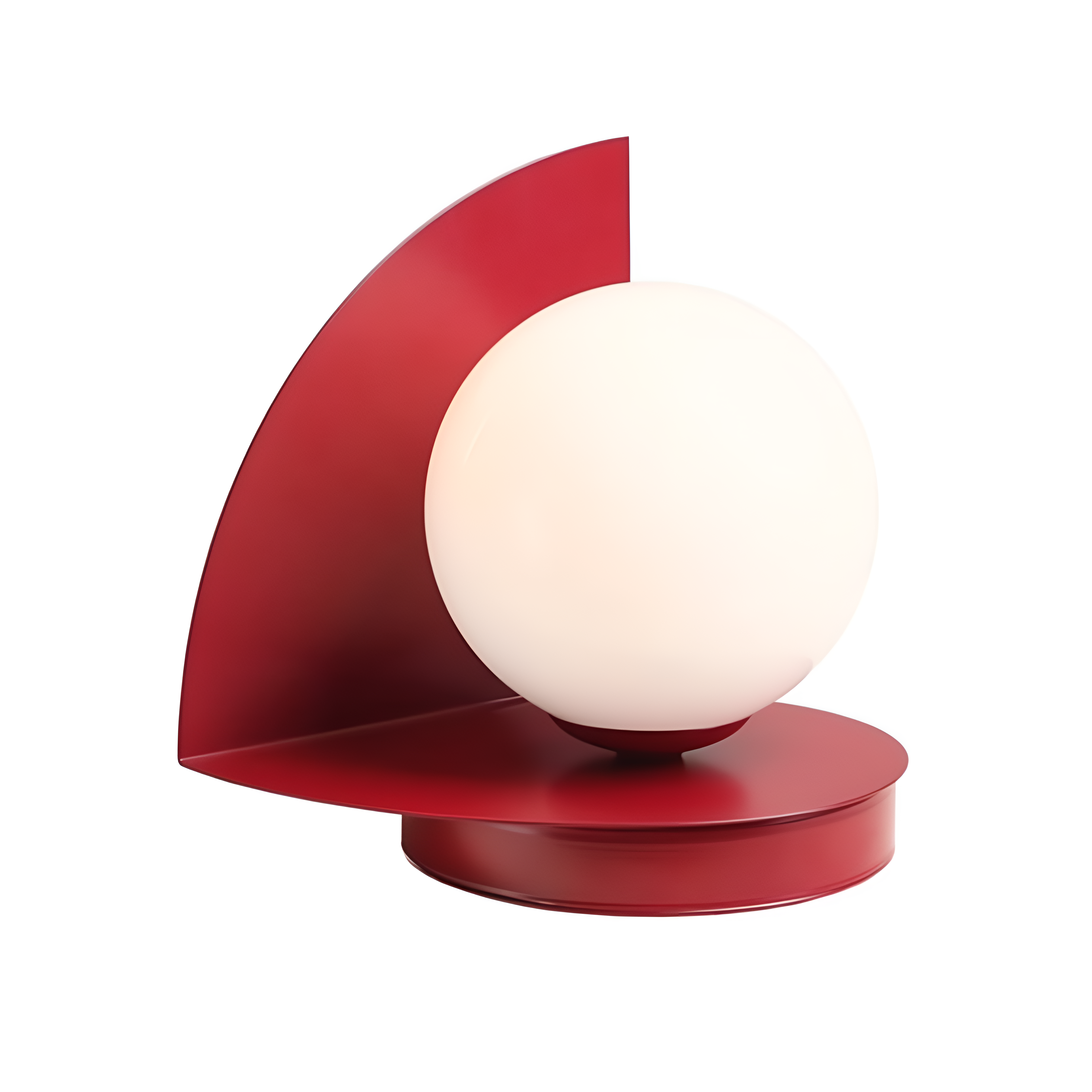 Loop red table lamp