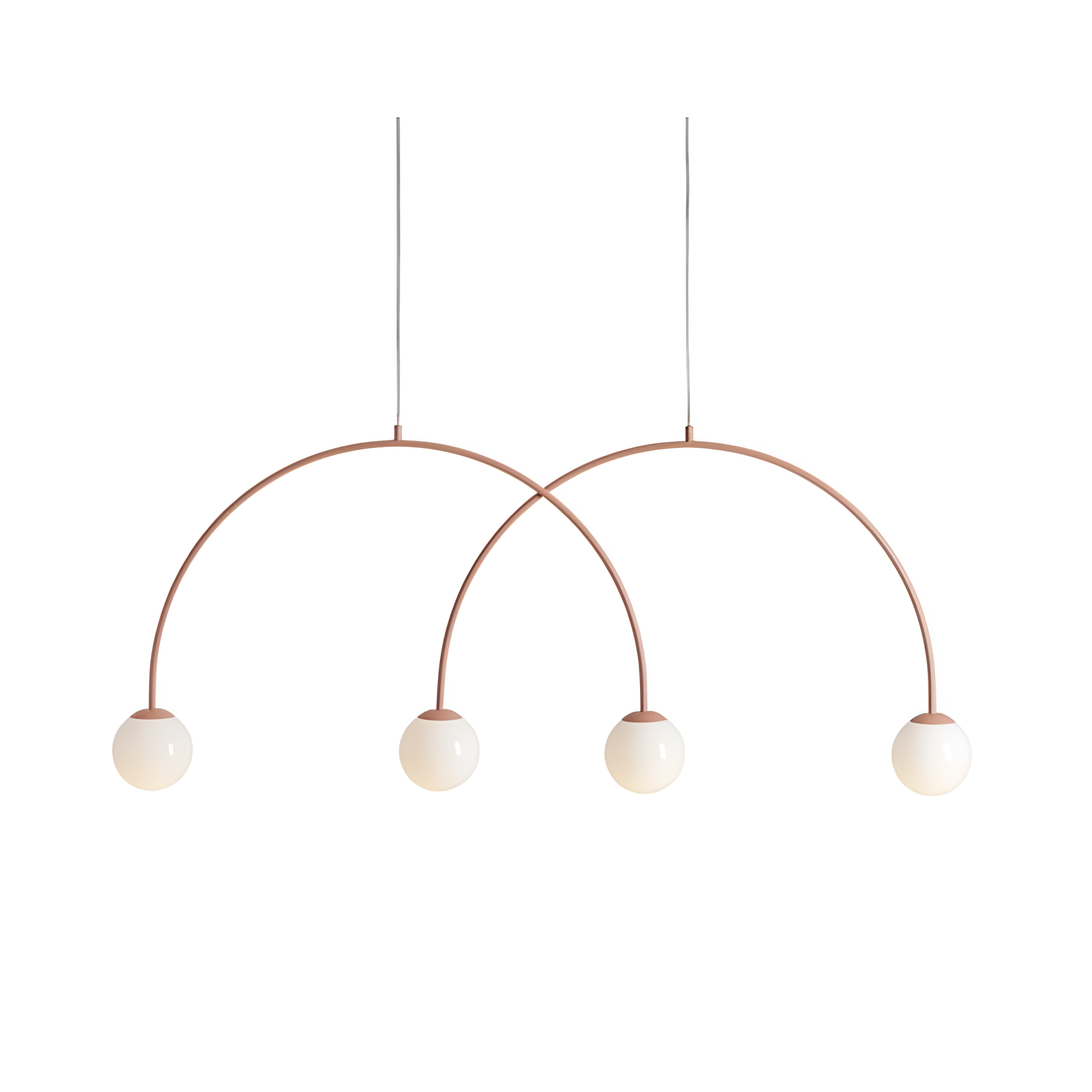 Hanglamp UNA DUO koraalrood