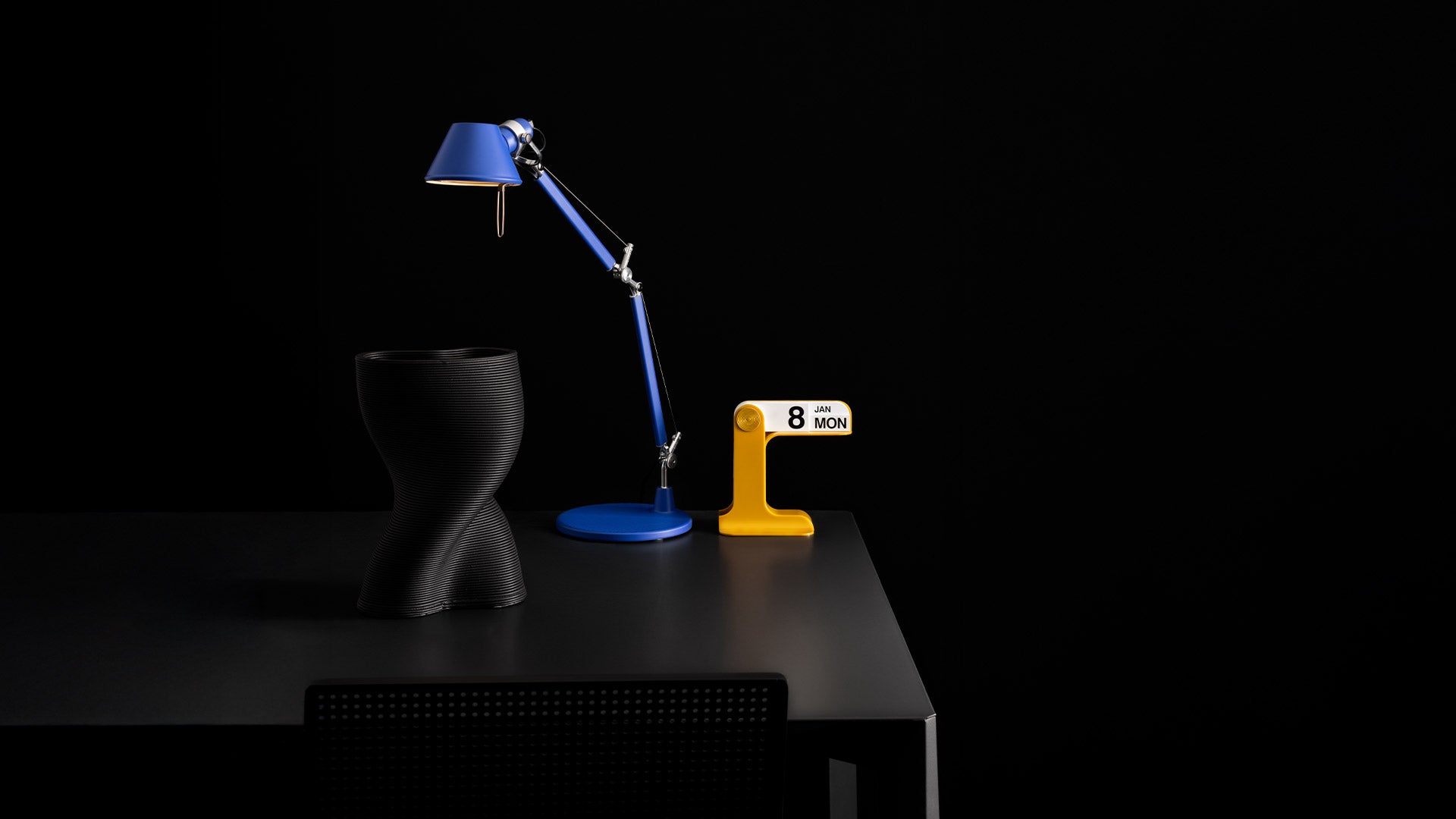 Verstelbare bureau lamp TOLOMEO MICRO KLEUR MATTE koninklijk blauw