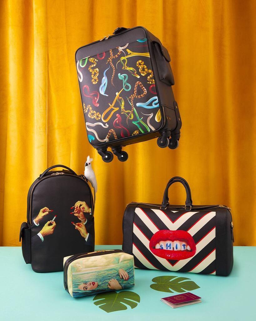 Torba na ramię SNAKES czarny Seletti Eye on Design