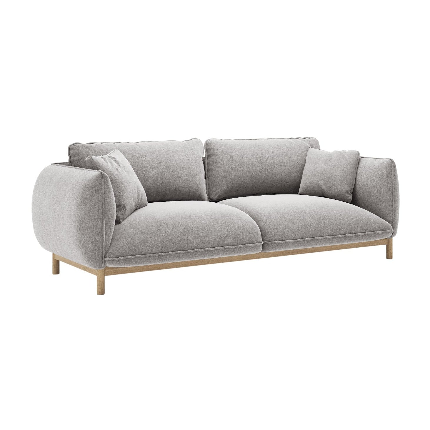 Sofa 3-zits ADA lichtgrijs chenille