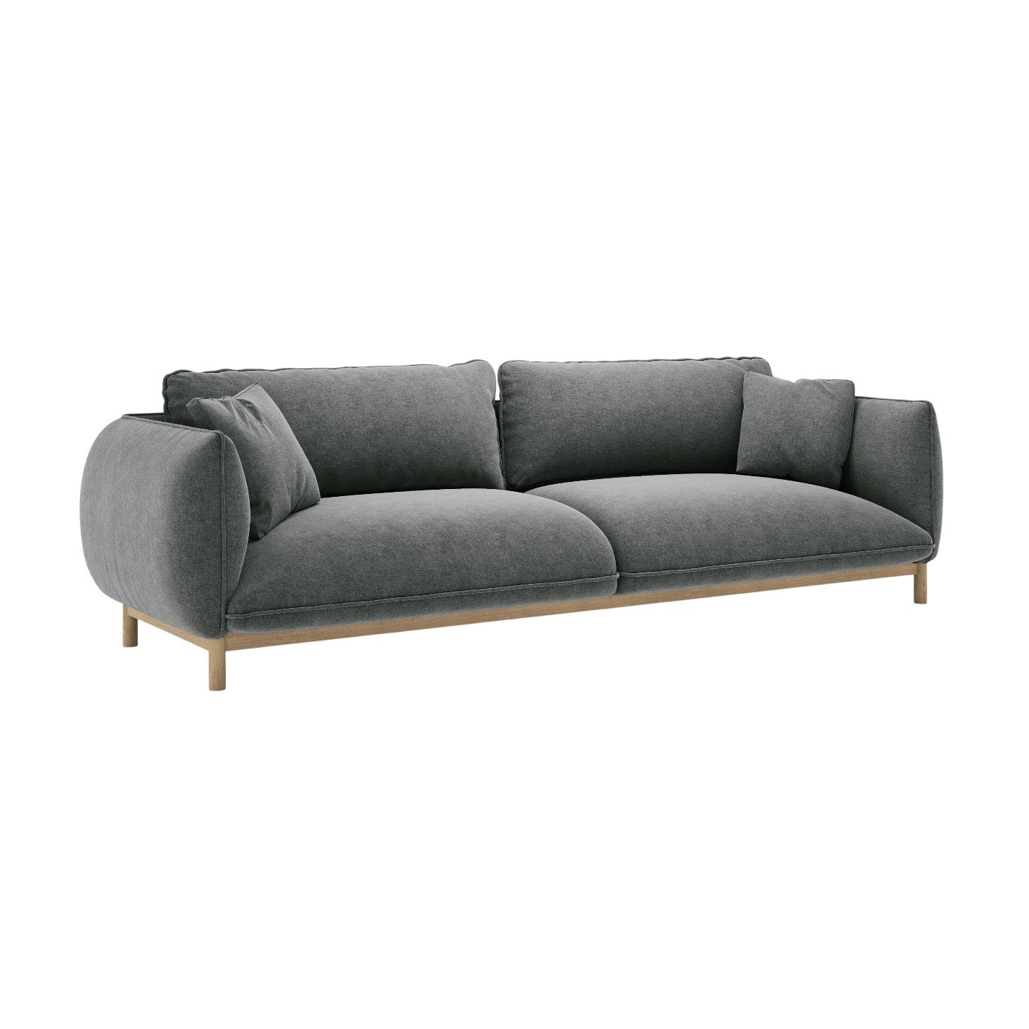 Sofa 4-persoons ADA donkergrijs chenille