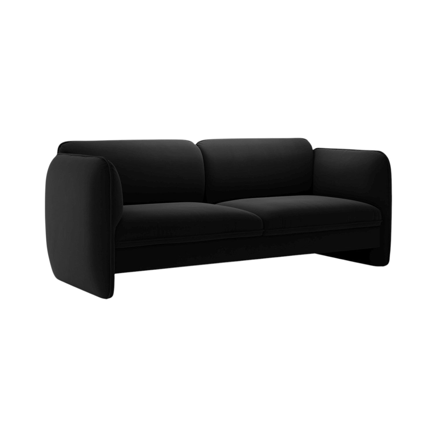 Sofa van fluweel 3-zits GEORGIA zwart